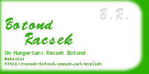 botond racsek business card